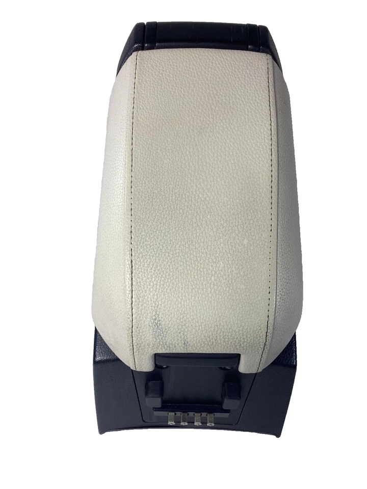 Volvo XC90 2003-2014 consola central reposabrazos tapa cubierta marfil/grano madera OEM Foto 4 de 4