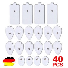 40 Stk Elektroden Pads Massage Selbstklebend f&uuml;r TENS EMS Reizstrom Ger&auml;t DE