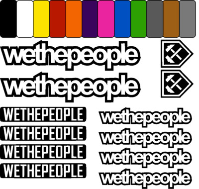 WETHEPEOPLE ver1 aufkleber sticker fahrrad bicycle