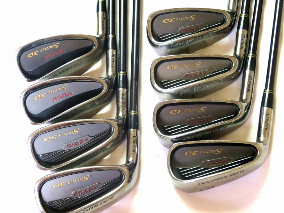 LEFT-HANDED MARUMAN SHUTTLE 3D 8pc R-FLEX HYBRID IRONS SET GOLF CLUBS inv - Image 2 of 4