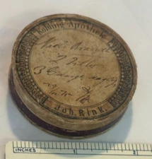 Antique Cardboard Prescription Pill Box Kolding Apothek Denmark Apothecary Drug