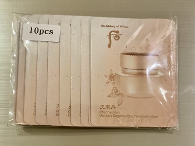 The history of Whoo Cheonyuldan Ultimate Regenerating Overnight Mask 4ml x 10pcs