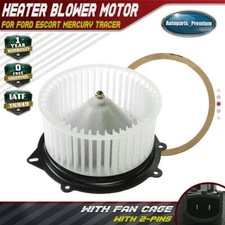 HVAC Blower Heater Motor w/ Fan Cage for Ford Escort 91-03 Mercury Tracer 91-99