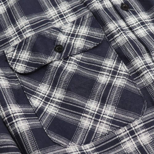 Men's 100% Cotton Flannelette Shirt Long Sleeve Plaid Check Flannel w Pockets - Picture 78 of 86