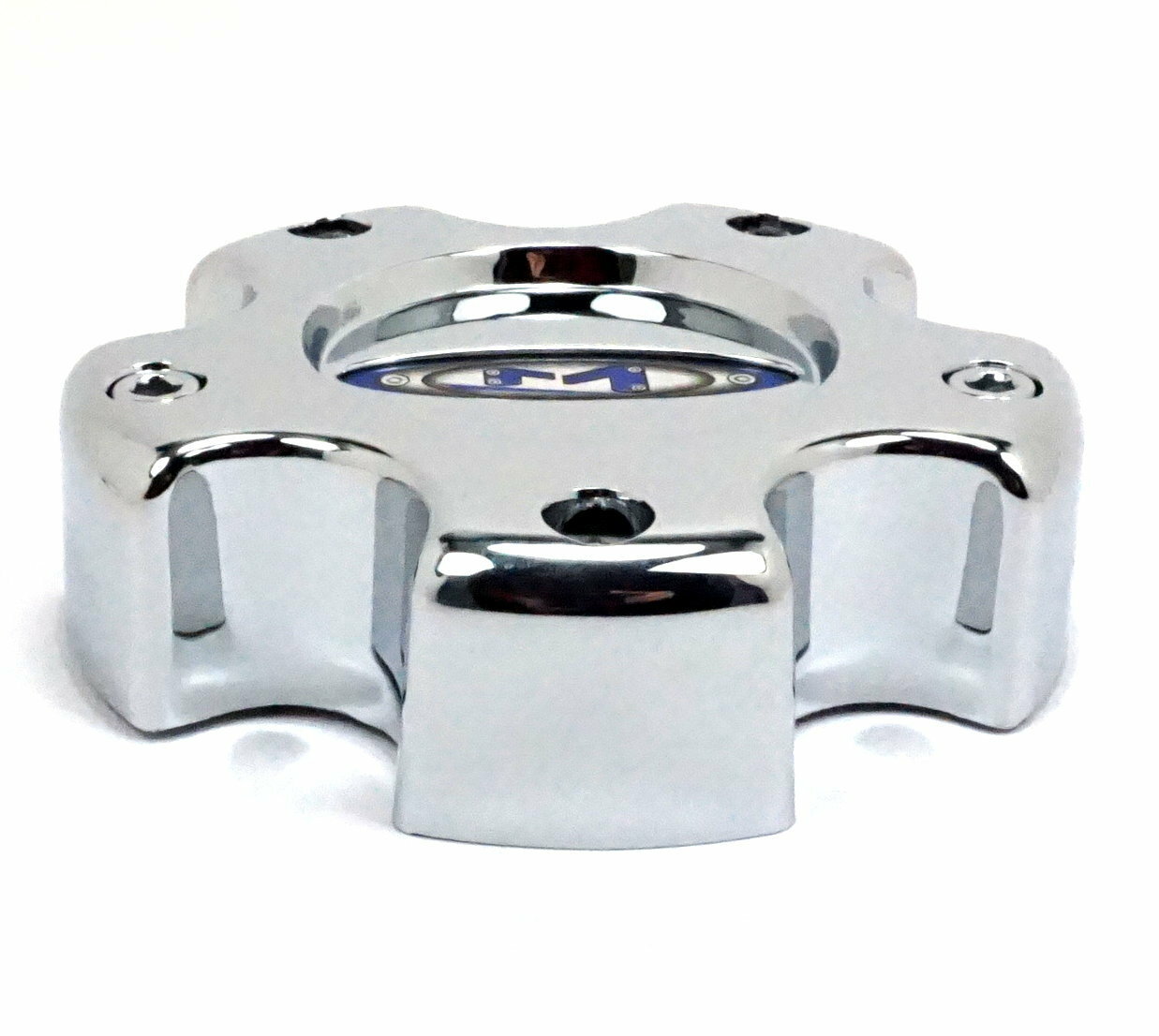 Set 4 Moto Metal 353K133H 950 951 953 8 Lug Chrome Wheel Center Caps 3.5 Tall - A2i Wheel and Tire
