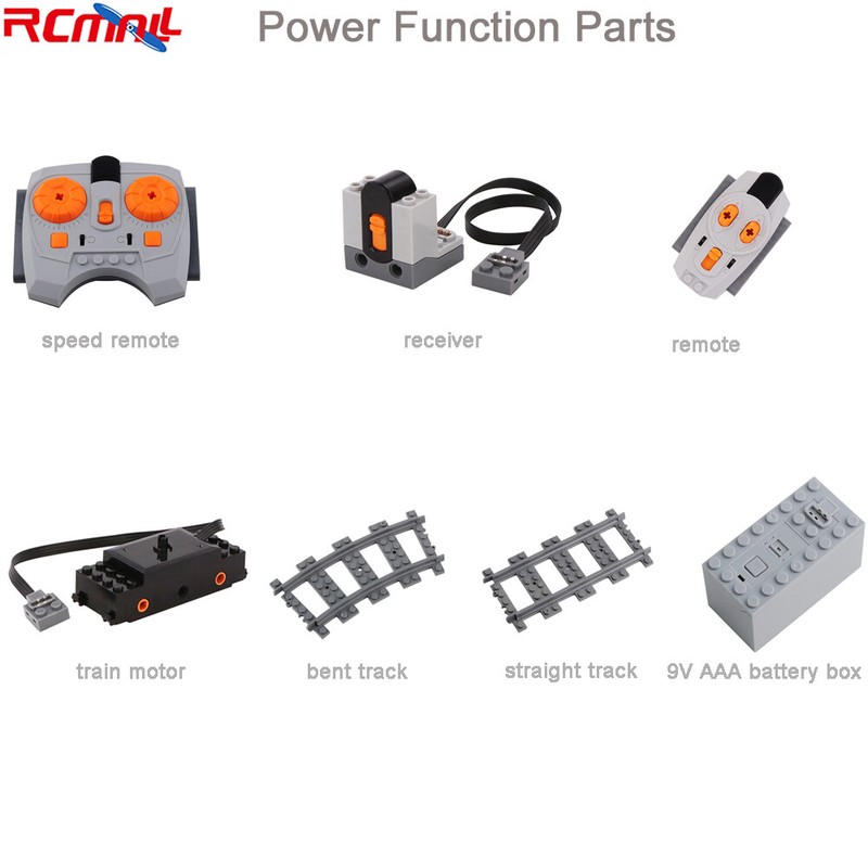 Power Function Train Track Servo Motor Speed Remote Control Receiver Battery Box