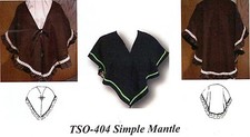 Civil War Style SIMPLE MANTLE Short Cape Timeless Stitches PATTERN TSO-404
