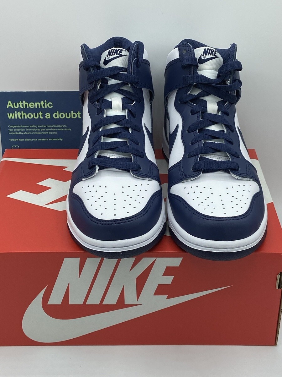 Nike Dunk High Championship Midnight Navy Size 7Y Women 8.5