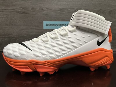 Nike Force Savage Pro 2 Shark White Orange Football Cleats  display picture 2