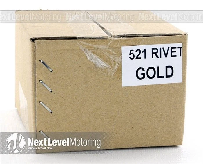 KIT DE TUERCAS Y PERNOS REMACHABLES ORO XXR SE ADAPTA A XXR 521 969 (80 tuercas + 80 pernos) Foto 3 de 4