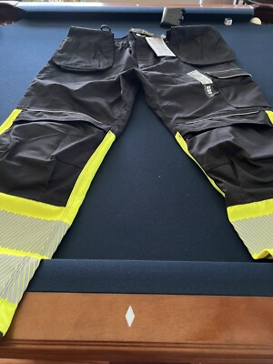 portwest pw3 Hi Vis Holster Work Trousers size 42black mens