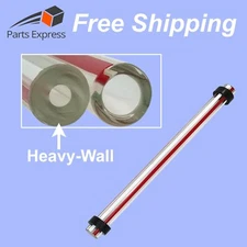 FULTON #2-12-000185 Heavy Wall with RED-LINE Sight Gauge Glass 5/8" OD x 9-3/8"