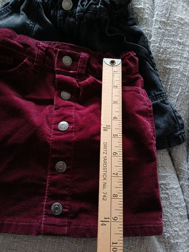 4T And 5T Toddler Girl Short Skirt Tu, Cat And Jack Purple And Black Jeans - Picture 2 of 7