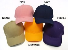 Men's Baseball Cap-Size Adjustable with Back Hook and Loop Closure