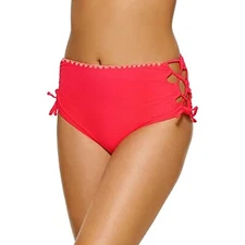 $20 Hula Honey Women's Swimwear Lace Up Side High Waist Bottom Size XS