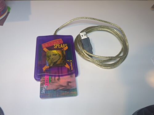 Extremely Rare Britney Spears SmartFlash Card reader and Card. Britney Fan Club