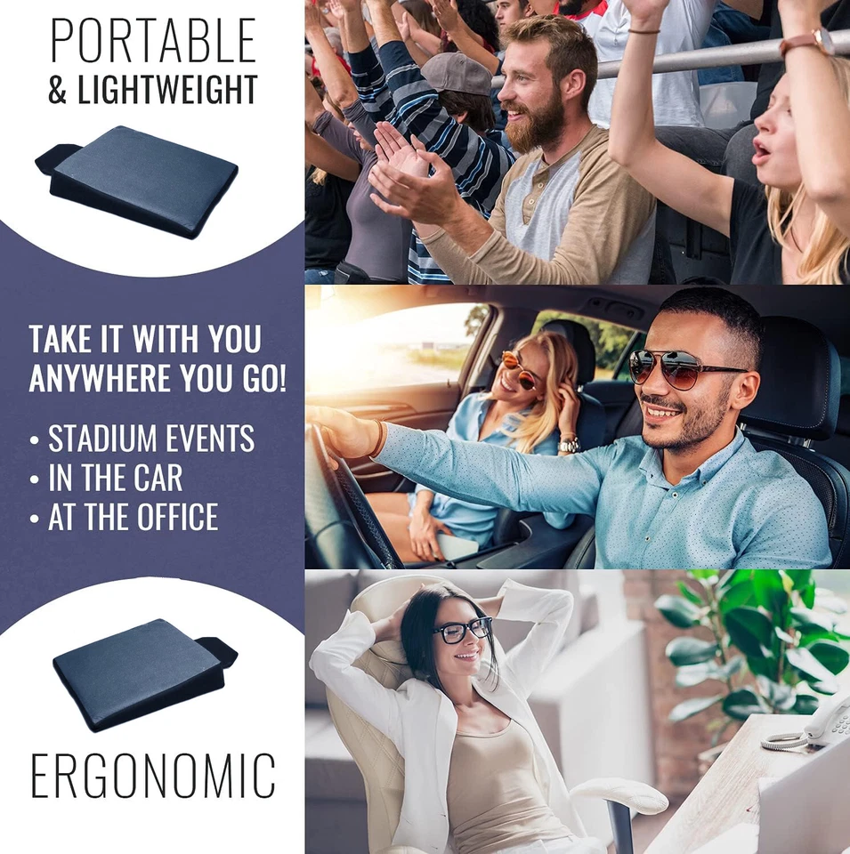 Almofada de assento de escritório de carro cunha para Subaru cóccix firme suporte ortopédico PG - Imagem 2 de 4