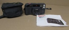 Pentax IQZoom 60 38-60mm 35mm Film Camera Point Shoot W/ Case Manual