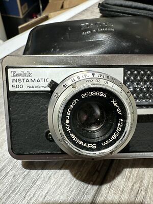 Vintage Kodak Instamatic 500 Camera 126 Film with Case Made in