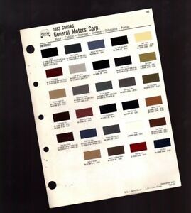 Gm Interior Color Chart