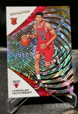 18-19 Revolution Fractal Basketball #117 Chandler Hutchison Chicago Bulls Rookie