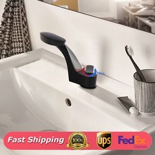 Modern 1-Handle Curved Faucets Sink Faucet Bathroom Kitchen Faucet Brass Black