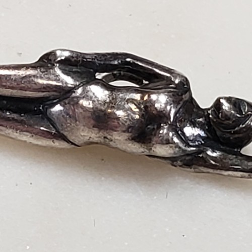 James Avery Swimmer Charm Retired Sterling Silver 1.5" Long Swimming Swim - Picture 8 of 10