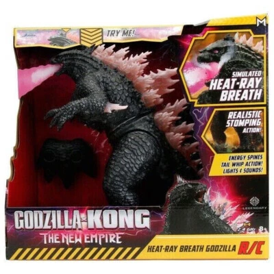 JADA TOYS Godzilla x Kong: The New Empire Godzilla Heat-Ray Breath RC 1:12 Actionfigur NEU