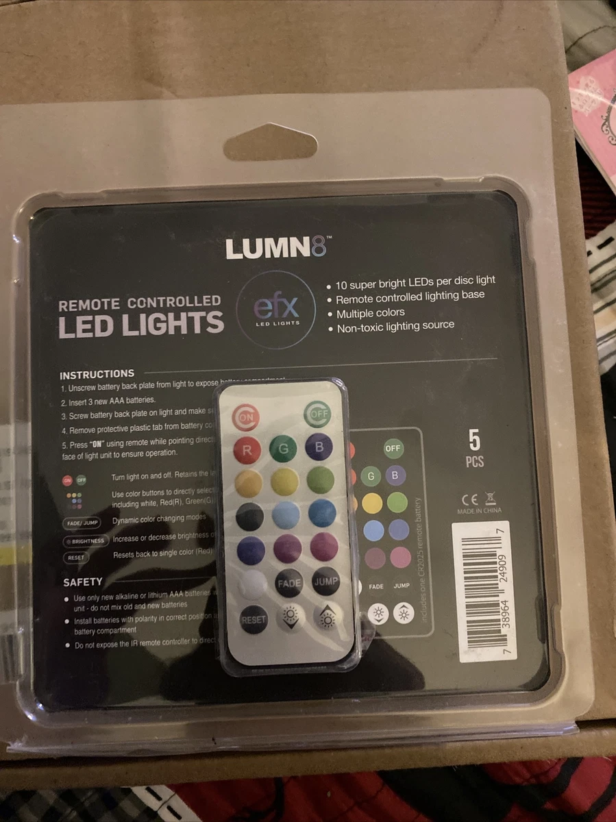 LUMN8 EFX Submersible Remote Controlled LED Lights eBay