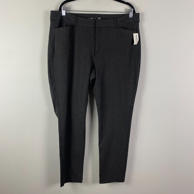 Old Navy High-Waisted Pixie Skinny Pants Size 18 Gray Full Length