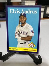 2019 Topps Archives 1958 Design Purple /175 Elvis Andrus #8