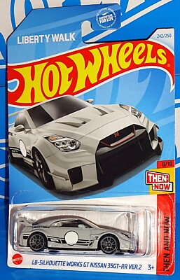 #ad Hot Wheels 2024 Then And Now LB Silhouette Works GT Nissan 35GT RR Ver.2 Gray $3.50