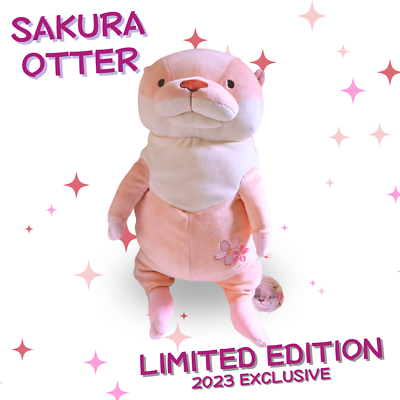 Shinada Global Sakura Otter Plush Mochi-KawaUso LIMITED EDITION