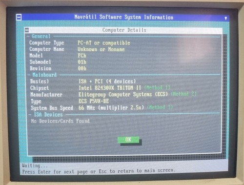 Elitegroup ECS P5VX-BE + Pentium MMX 166Mhz + 32MB Ram + VGA gift - Picture 11 of 12