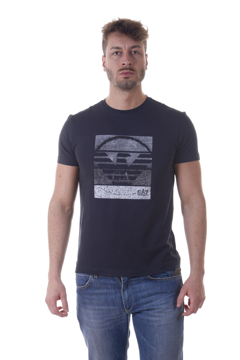 Emporio Armani EA7 Футболка-свитшот мужская синяя 3YPTD9PJ30Z 1578 SzXXL ДЕЛАЕТ ПРЕДЛОЖЕНИЕ 24390₽