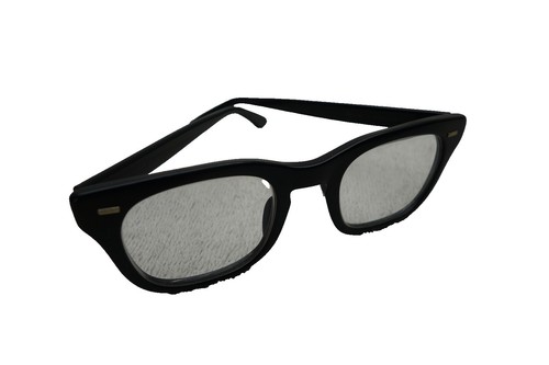 VINTAGE! 1950s Shuron FREEWAY Eyeglass Frames BLACK BRIAR Horn