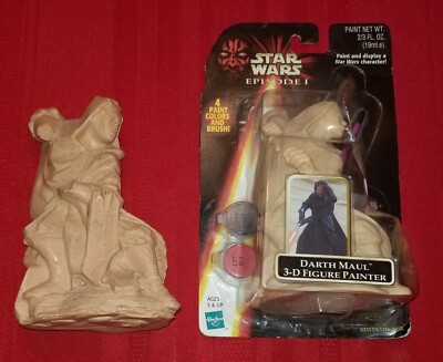 Star Wars Darth Maul 3D Painter ORIGINAL CLAY SCULPT PROTOTYPE Episode 1 figure
