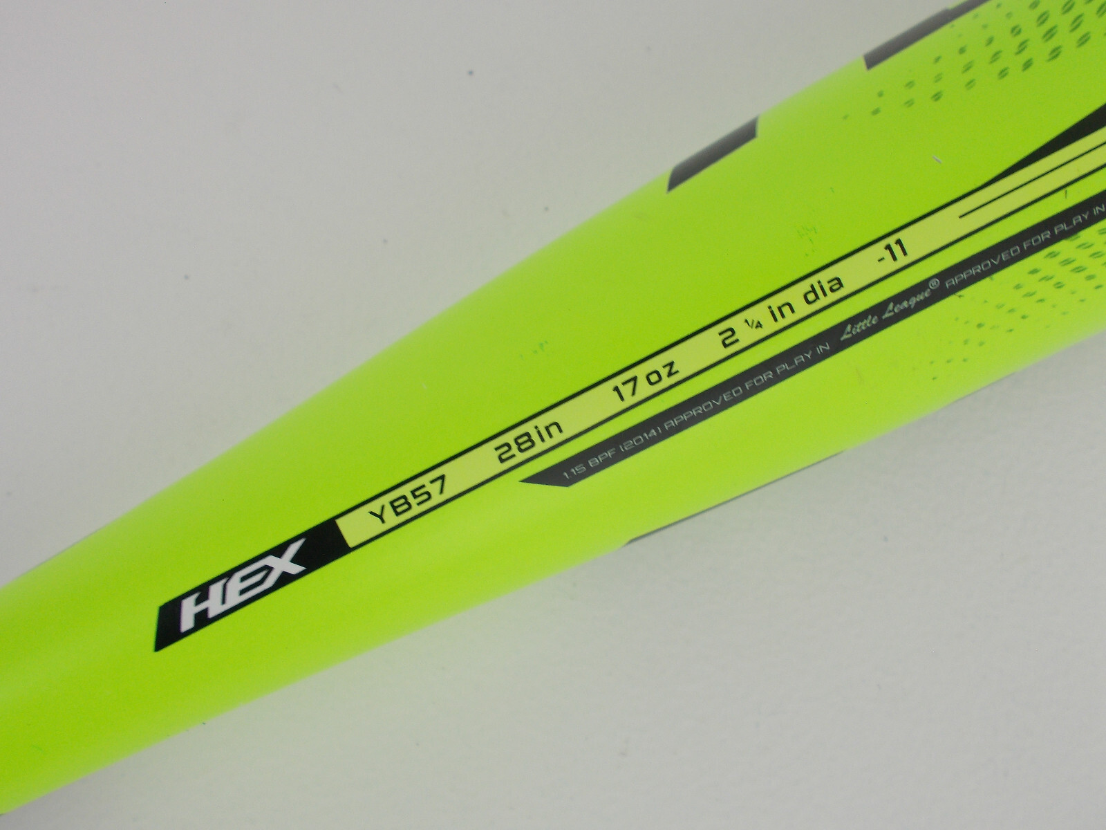 EASTON HEX YB57 Ultra Lite+ Youth Baseball Bat , 28 in 17 oz USSSA 1.