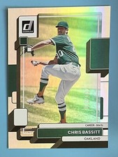 2022 Donruss Baseball CHRIS BASSITT Career Stat Line /500 Oakland Athletics #174