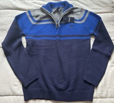 NWT Chaps Blue and Gray Sweater Boys Large 14-16