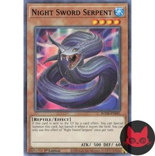 Yugioh Nachtschwertschlange BODE-DE081 Common 1. Auflage NM