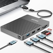 External Hard Drive Storage & Docking Station, USB-C HDD & 7-in-1, 1TB (G1-1021)