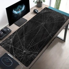 40 90cm Oversized Spider Web Design Gaming Mouse Pad Desk Mat - Non-Slip Rubbe