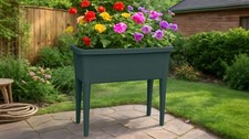 Raised Garden Bed Trough Planter XL Plastic Plant Pot 76cm Outdoor Patio