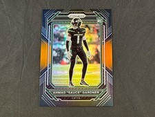 2022 PANINI CHRONICLES AHMAD SAUCE GARDNER RC PRIZM BLACK ORANGE PRIZMS 50/75