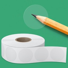 Clear Label Stickers &ndash; 1&rdquo; Round Transparent Self Adhesive 1''-1000 Labels