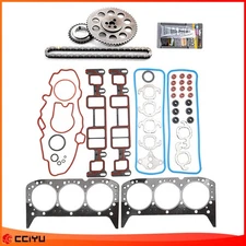 For 99-05 Chevrolet Astro GMC Jimmy Engine Timing Chain Kit Head Gasket Set 4.3L