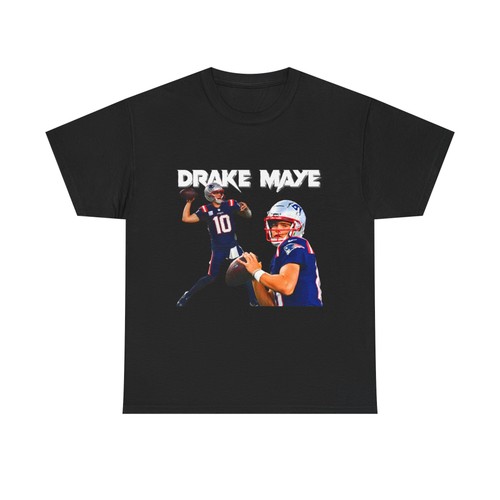 Unisex Heavy Cotton Tee - Drake Maye Graphic Tee, Freizeitkleidung, Sportfans - Bild 14 von 31