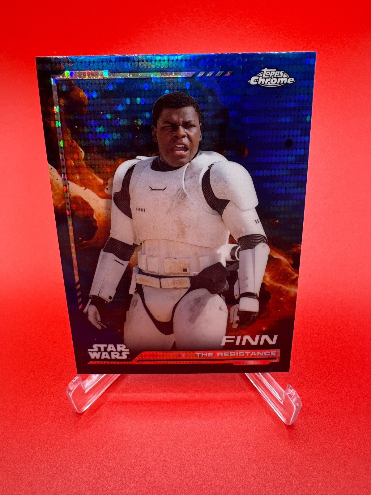 2024 Topps Star Wars Chrome Breakers Delight Blue Pulsar Refractor FINN #113