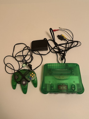 Nintendo 64 Jungle Green Console Great Condition Very Clean!! 